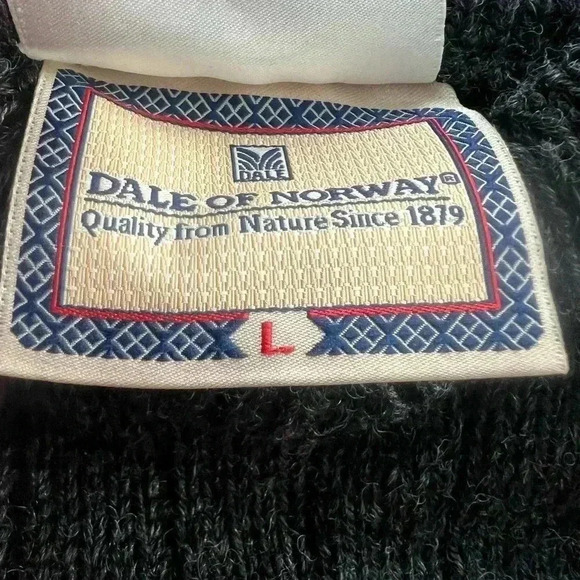 Dale of Norway | Dark Grey Olympic Norwegian Wool Sweater | Size L - Picture 6 of 9